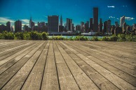 Manhattan Skyline boardwalk