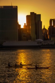 Sunset Manhattan Skyline