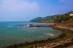 Goa beach from high cliff